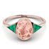 Geometrical Bezel Morganite Ring - Trinity No. 905 image 3