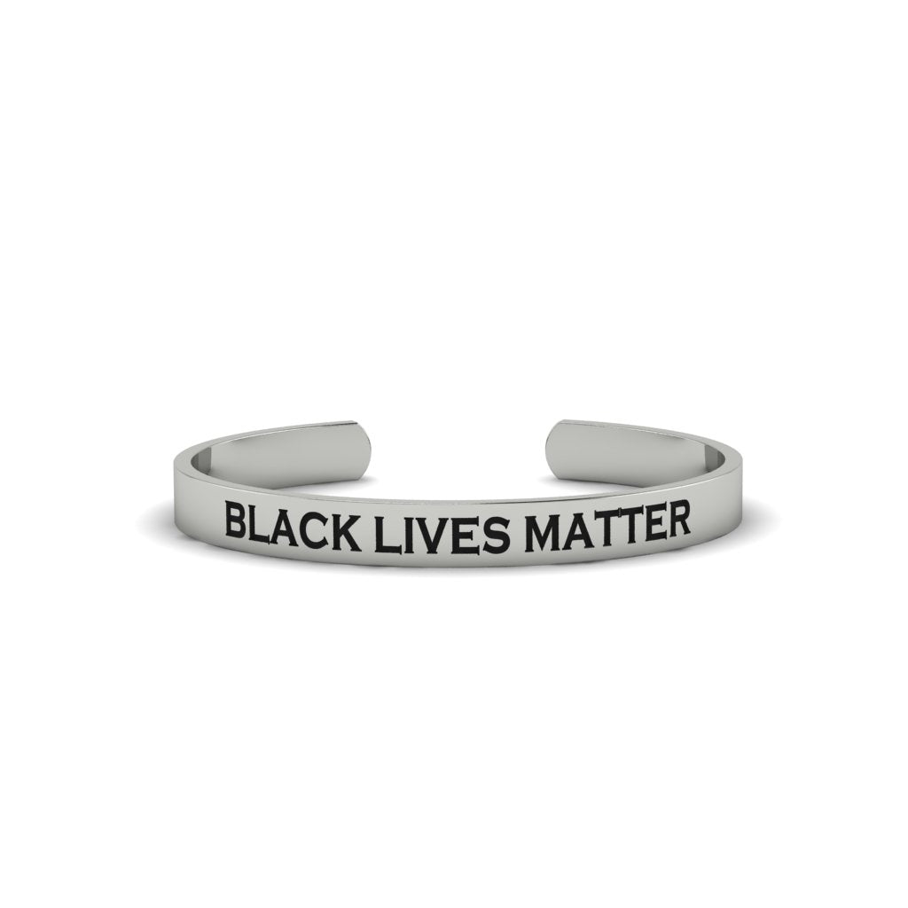 Gold Engraved Stacking Cuff Bracelet - Christopher No. 3