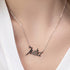 Anabeth — Gold name necklace scale reference