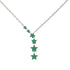Gold Starry Night Necklace With Emerald - Blair No. 6 image 1