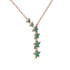 Gold Starry Night Necklace With Emerald - Blair No. 5 image 2