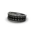 Black Diamond Golden Harmony Wedding Ring - Ainsley No. 9 image 2