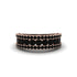 Black Diamond Golden Harmony Wedding Ring - Ainsley No. 8 image 3