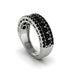 Black Diamond Golden Harmony Wedding Ring - Ainsley No. 9 image 1