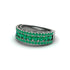 Emerald Golden Harmony Wedding Ring - Ainsley No. 6 image 2