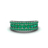 Emerald Golden Harmony Wedding Ring - Ainsley No. 6 image 3
