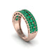 Emerald Golden Harmony Wedding Ring - Ainsley No. 5 image 1