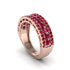Ruby Golden Harmony Wedding Ring - Ainsley No. 11 image 1