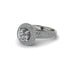 Diamond Golden Majesty Pave Halo Engagement Ring - Myra No. 3 image 3