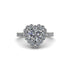 Halo Heart Diamond Pave Engagement Ring - Gail No. 3 image 7
