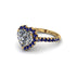Halo Heart Diamond Pave Engagement Ring - Gail No. 61 image 2