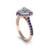 Halo Heart Diamond Pave Engagement Ring - Gail No. 62 image 3