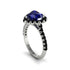 Halo Heart Sapphire Pave Engagement Ring - Gail No. 45 image 2