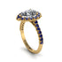 Halo Pear Diamond Pave Engagement Ring - Ingrid No. 61 image 3