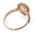 Halo Pear Diamond Pave Engagement Ring - Ingrid No. 32 image 2