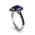 Halo Pear Sapphire Pave Engagement Ring - Ingrid No. 45 image 3