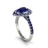 Halo Pear Sapphire Pave Engagement Ring - Ingrid No. 75 image 3