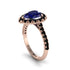 Halo Pear Sapphire Pave Engagement Ring - Ingrid No. 44 image 3