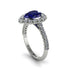 Halo Pear Sapphire Pave Engagement Ring - Ingrid No. 15 image 3