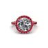 Round Cut Diamond Halo Engagement Ring - Charleigh No. 47 image 2