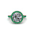 Round Cut Diamond Halo Engagement Ring - Charleigh No. 17 image 2