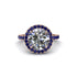 Round Cut Diamond Halo Engagement Ring - Charleigh No. 62 image 2
