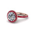 Round Cut Diamond Halo Engagement Ring - Charleigh No. 47 image 3