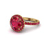 Round Cut Ruby Halo Engagement Ring - Charleigh No. 55 image 3