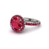 Round Cut Ruby Halo Engagement Ring - Charleigh No. 57 image 3