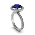 Round Cut Sapphire Halo Engagement Ring - Charleigh No. 15 image 1