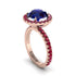 Round Cut Sapphire Halo Engagement Ring - Charleigh No. 59 image 1