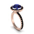Round Cut Sapphire Halo Engagement Ring - Charleigh No. 44 image 1