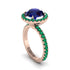 Round Cut Sapphire Halo Engagement Ring - Charleigh No. 29 image 1