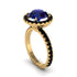 Round Cut Sapphire Halo Engagement Ring - Charleigh No. 43 image 1