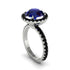 Round Cut Sapphire Halo Engagement Ring - Charleigh No. 45 image 1