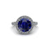 Round Cut Sapphire Halo Engagement Ring - Charleigh No. 15 image 2