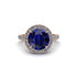 Round Cut Sapphire Halo Engagement Ring - Charleigh No. 14 image 2