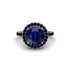 Round Cut Sapphire Halo Engagement Ring - Charleigh No. 45 image 2