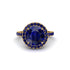 Round Cut Sapphire Halo Engagement Ring - Charleigh No. 73 image 2