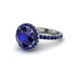 Round Cut Sapphire Halo Engagement Ring - Charleigh No. 75 image 3