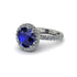 Round Cut Sapphire Halo Engagement Ring - Charleigh No. 15 image 3