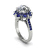Diamond Halo Sunburst Engagement Ring - Winter No. 63 image 2