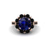 Sapphire Halo Sunburst Engagement Ring - Winter No. 44 image 3