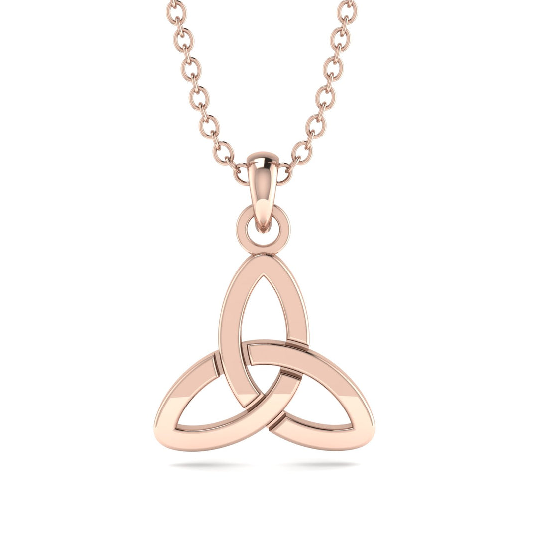 Handcrafted Luxury Gold Celtic Knot Pendant - Freya No. 2