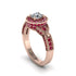 Diamond Double Halo Handmade Engagement Ring - Gracelyn No. 47 image 1