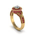 Diamond Double Halo Handmade Engagement Ring - Gracelyn No. 46 image 1