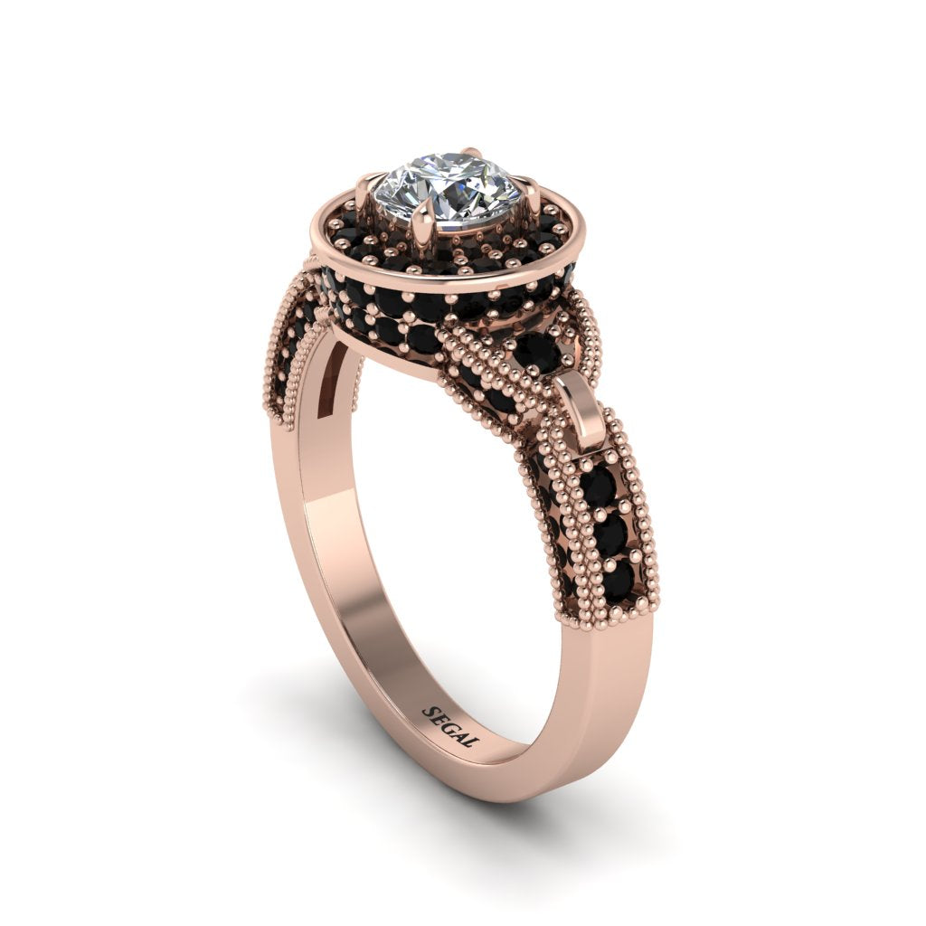 Diamond Double Halo Handmade Engagement Ring - Gracelyn No. 32