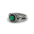 Emerald Double Halo Handmade Engagement Ring - Gracelyn No. 36 image 3