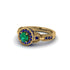 Emerald Double Halo Handmade Engagement Ring - Gracelyn No. 64 image 3