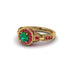 Emerald Double Halo Handmade Engagement Ring - Gracelyn No. 49 image 3